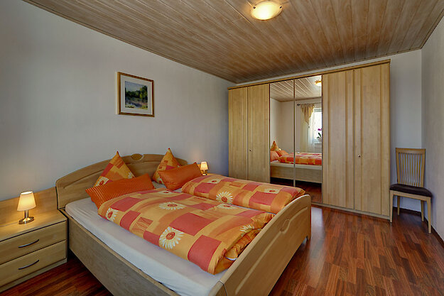 Schlafzimmer der Ferienwohnung Waldhäuser